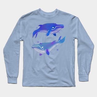 Abstract whales Long Sleeve T-Shirt